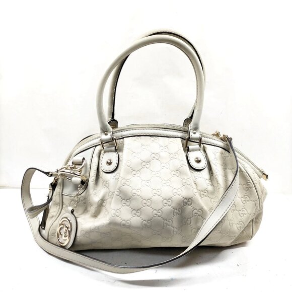 Gucci Handbags - Gucci White Leather Handbag